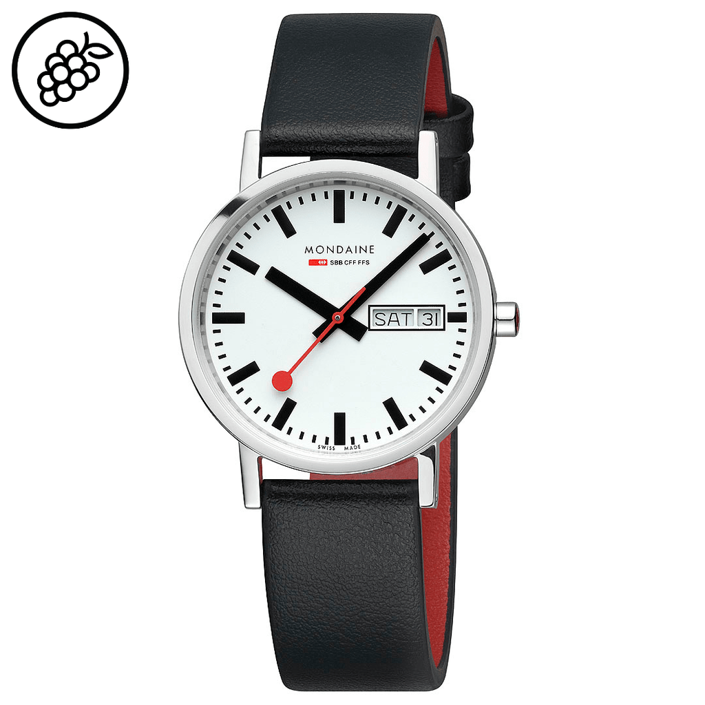 Classic&comma; 36 mm&comma; Black Vegan Watch