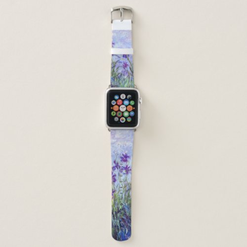 Claude Monet – Lilac Irises / Iris Mauves Apple Watch Band