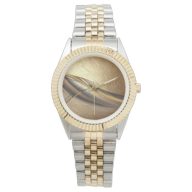 Elegant Luxury Leather Look Wristwatch