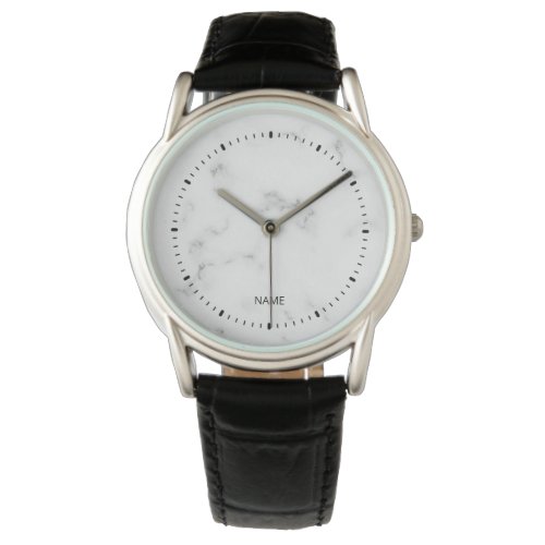 Luxury White marble texture Watch