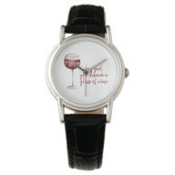 Red Hey Girl You Deserve A Glass Of Wine Quote Watch