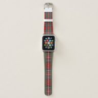 Rustic Country Christmas Holiday Tartan Plaid Apple Watch Band