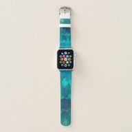 Watercolor Turquoise Ombre Apple Watch Band