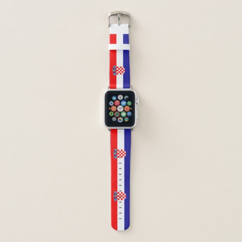 Croatian flag Apple watch band