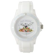 Eat more plants fresh salad motivation lettering watch