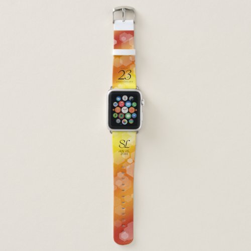 Elegant 23rd Imperial Topaz Wedding Anniversary Apple Watch Band