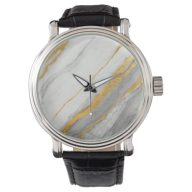 Gold &amp; Grey Abstract Watch