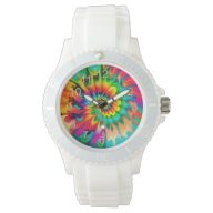 Psychedelic Tie Dye Retro Surreal Watch