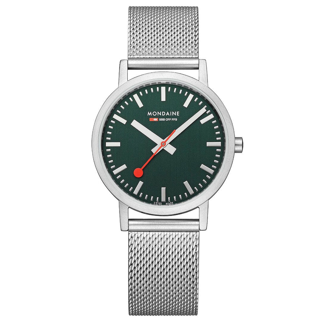 Classic&comma; 36 mm&comma; Stainless Steel Green Watch