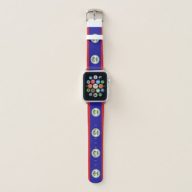 Belizean Flag Apple Watch Band