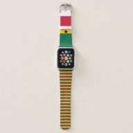 Ghana flag Apple Watch Band