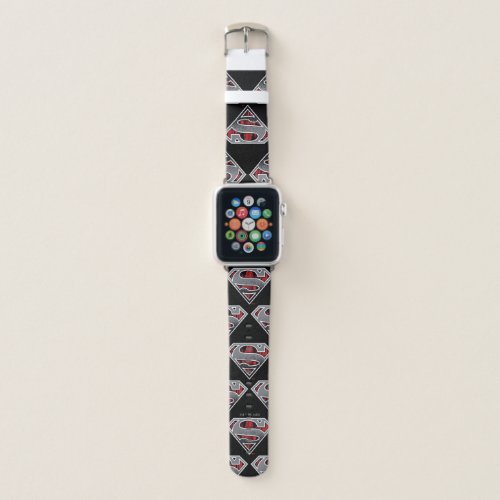Superman S-Shield | Grey and Red City Logo Apple Watch Band