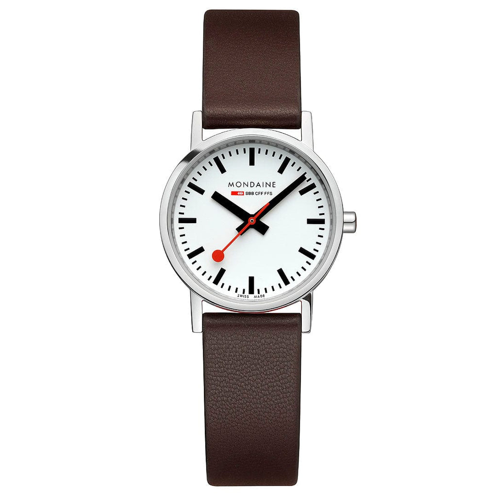 Classic&comma; 30 mm&comma; brown vegan watch