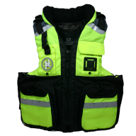 First Watch AV-800 Pro 4-Pocket Vest (USCG Type III) – Hi-Vis Yellow/Black – 2XL/3XL