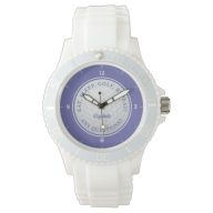 Custom Golf Ball Sports Golfer Quote Periwinkle Watch