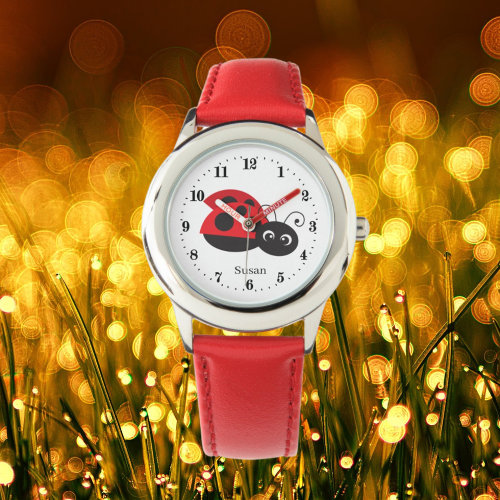 cute ladybug lover add name  watch