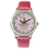 Girls Cute Magical Rainbow Unicorn and Name Kids Watch