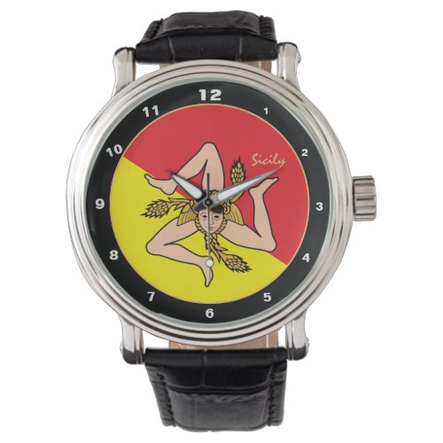 Sicilian Flag, Sicily trendy fashion /design watch