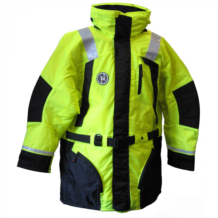First Watch Hi-Vis Flotation Coat – Hi-Vis Yellow/Black – XX-large