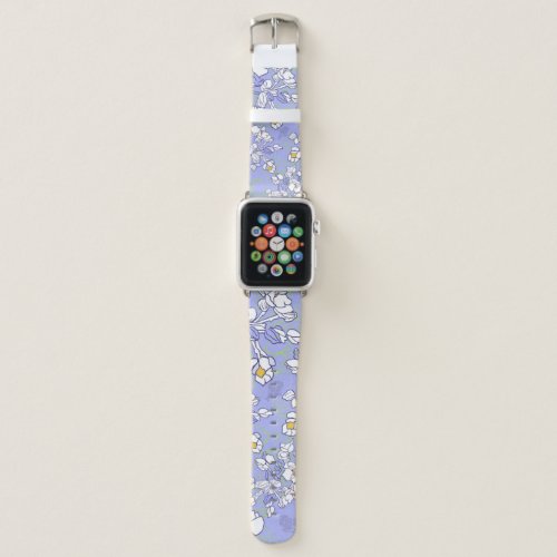 Apple Watch Band in periwinkle floral
