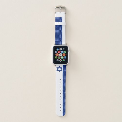 Apple Watch's belt colors Israeli flag. Apple Watch Band