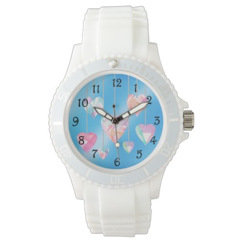 Crystal Hearts Watch