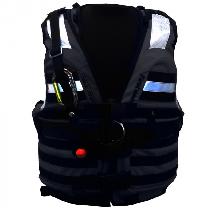 First Watch HBV-100 High Buoyancy Type V Rescue Vest – X-Large-XXX-Large – Black