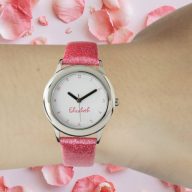 Girls Custom Name Cute Girly Pink Pretty Chic Kids Watch