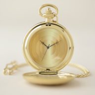 Gold Look Glamorous Elegant Trendy Template Pocket Watch