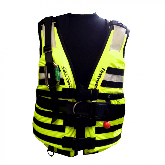 First Watch HBV-100 High Buoyancy Type V Rescue Vest – Medium-X-Large – Hi-Vis Yellow