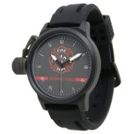 Thin Red Line Custom Name Stripe Firefighter Watch