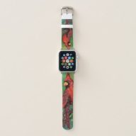 Northern Red Cardinal Bird Apple Watch Band