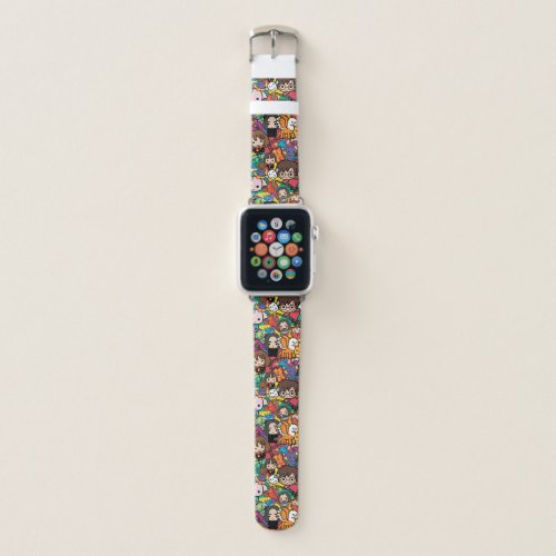 Cartoon Harry Potter Character Toss Pattern Apple Watch Band