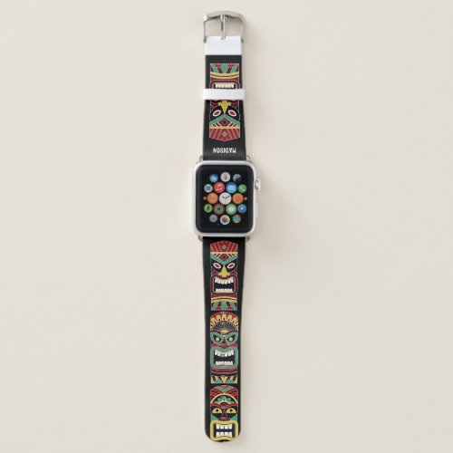 Cool Tiki Totems custom name Apple Watch Band