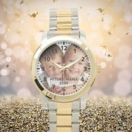 Custom kids children photo names year mom watch