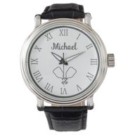 Pickleball Personalized Name Watch