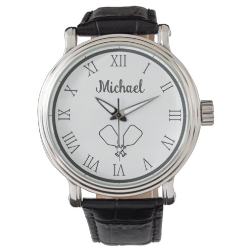 Pickleball Personalized Name Watch