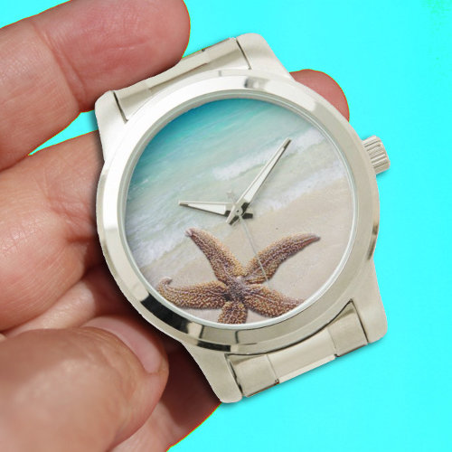 Single Starfish Beach Scene Watch