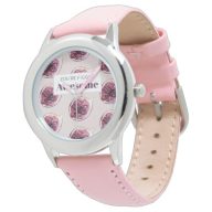 Modern Purple Fig Pattern &amp; You're Figgin' Awesome Watch