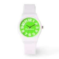 Neon Green Personalized Women's Watch