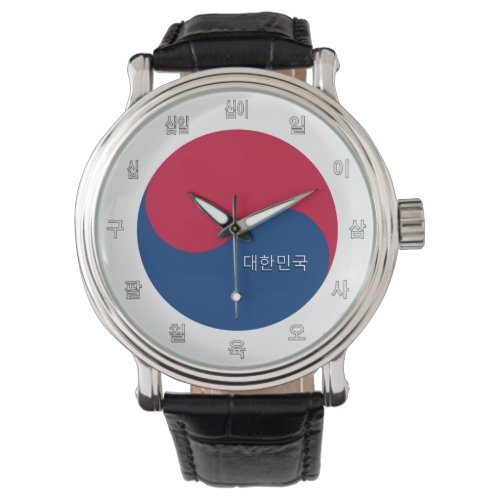 Patriotic Korean Flag Watch &amp; South Korea / Seoul