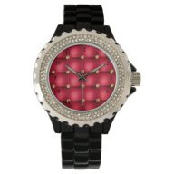 Red Gold Diamond Tufted Watch