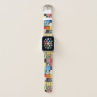 BUGS BUNNY™ Colorful Name and Face Checker Apple Watch Band