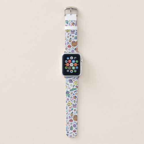 Sesame Street | Sesame Pals Doodle Pattern Apple Watch Band